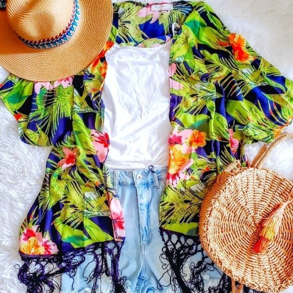 Island Kimono Beach Cover Up - Picture 1 of 1